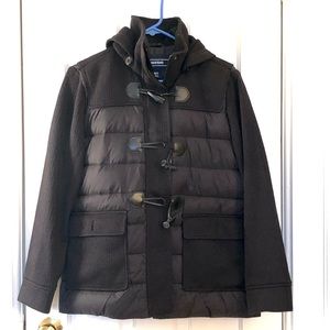 Lands End mixed media toggle jacket